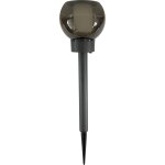 Lanterne solaire - galix - g2625 - effet flamme naturelle - 12 led smd - ambr�e - � 105 cm - h 41 cm ...