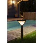 Lanterne solaire inox verre perl 25 lumens blanc chaud - galix