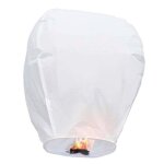 Lanterne volante - jour de fete - blanche - papier - extrieur - mariage