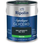 Laque glyc�ro gris anthracite ral 7016 satin - ripolin - 2 l