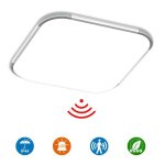 Plafonnier led - lars360 - modle moderne - 24w - dtecteur de mouvement - blanc froid