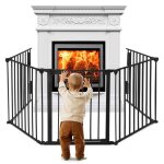 Lars360 barrire de chemine en mtal avec porte de 300 cm barrire de protection des animaux pour bb ...