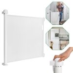 Lars360 barrière de sécurité de porte rétractable pour bébé et animaux domestiques 87 x 150 cm blanc Lars360 barrière de sécurité de porte rétractable pour bébé et animaux domestiques 87 x 150 cm blanc