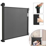 Lars360 barrière de sécurité de porte rétractable pour bébé et animaux domestiques 87 x 150 cm noir Lars360 barrière de sécurité de porte rétractable pour bébé et animaux domestiques 87 x 150 cm noir