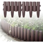 Bordure de jardin en plastique aspect bois - lars360 - 56m - rsistante aux intempries