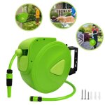 Enrouleur de tuyau - lars360 - 20 m - support mural - rotatif � 180� - design t�lescopique