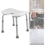 Lars360 tabouret de douche réglable en hauteur de 37 à 51 cm siège de bain antidérapant en forme de u ... Lars360 tabouret de douche réglable en hauteur de 37 à 51 cm siège de bain antidérapant en forme de u ...