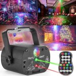 Laser eclairage dj lampe de sc�nejeu de lumiere soir� projecteur r & g telecommande pour danser lanniversaire ...