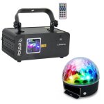 Laser lzr60g + astro ball jeux de lumiere puissant pa dj sono mix bar club disco danse discoth�que strobo ...