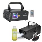 Laser vert puissant + machine a fumee + produit super pack sono jeu de lumire pour soire dansante anniversai ...