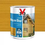 Lasure aqua - stop 4 ans effet perlant v33 ch�ne clair 1 l