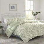 Laura ashley home - parure de lit king size rversible en coton avec taies doreiller assorties - dcoration ...
