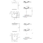 Lavabo matura 2 - porcher - blanc - autoportant - faible �paisseur - grande largeur - avec trop - plein ...