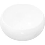 Vidaxl lavabo ronde cramique lave - mains vasque evier pour salle de bain 142340