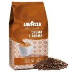 Lavazza crema e aroma - un mlange de grains de caf arabica et robusta moyennement torrfis 1kg