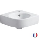 Lave - mains dangle - geberit - renova compact - blanc - c�ramique - installation � poser