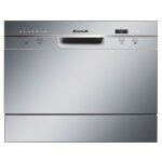 Lave - vaisselle compact pose libre brandt dfc6519s - induction - 6 couverts - l55cm - 49db - inox