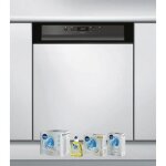 Whirlpool lave - vaisselle intgrable encastrable bandeau noir 44db 14 converts 60cm natural dry