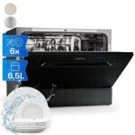 Lave - vaisselle - klarstein havasia uv 6 - lumière uv - pose libre - 6 programmes - 1380 w - noir Lave - vaisselle - klarstein havasia uv 6 - lumière uv - pose libre - 6 programmes - 1380 w - noir