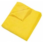 Lavette microfibre multi - usages format 38 x 38cm - lot de 5 jaune