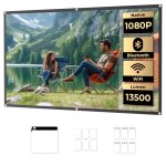 Laylatang 120 ecran de projection - 16:9 hd - ecran videoprojecteur - double face anti - plis - pour ...