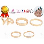 Lcc bagues empilables simple lot de 5 pices ornements phalanges lot vintage fantaisie bijoux bohme ...