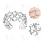Lcc bague pour femme en argent s925 ajustable entre us4. 5 - us7 a la mode et polyvalent antioxydant ...