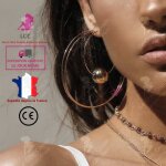 Lcc boucle doreilles en or pour femme fantaisie 2 paires bijoux cadeau anniversaire fte piercing petit ...