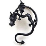 Lcc boucle doreille punk metal alliage noir femme / homme clous doreille cool dragon volant - rtro ...