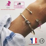 Lcc bracelet femme argent pas cher fin design pure elegance jeune fille bijoux fantaisie vintage cadeau ...