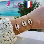 Lcc bracelet femme couple argent pas cher perles 3 cadeau bijoux anniversaire mariage original maman ...