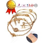 Lcc� bracelet gourmette couleur or femme naturelle pure �l�gance fille d�corations fantaisie cadeau branch� ...