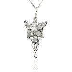 Lcc collier femme / filles argent cristal le seigneur des anneaux hobbit arwen la reine des elfes fleur ...