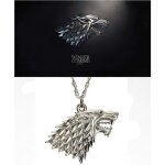 Lcc®collier homme acier inoxydable loup / collier pendentif loup inspiré de la série télévisée game of ... Lcc®collier homme acier inoxydable loup / collier pendentif loup inspiré de la série télévisée game of ...