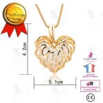 Lcc� / collier long femme retro ciselee coeur pendentif fantaisie cristaux interieur or longue festival ...