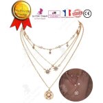 Lcc collier sautoir femme or dor fantaisie pendentif forme dtoile fille cadeau bijoux chane anniversaire ...