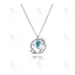 Lcc fantaisie plante collier femme en argent sterling verre pendentif personnalit clavicule chane ...