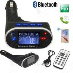 Lcc kit lcd de voiture bluetooth lecteur mp3 transmetteur fm sd usb chargeur mains libres avec tlcommande ...