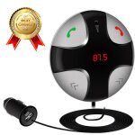 Lcc kit mains libres bluetooth transmetteur fm kit voiture lecteur mp3 musique radio adaptateur avec ...