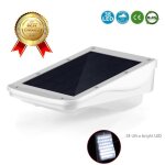 Lcc lampe led solaire avec detecteur movement eclairage sans fil etanche spotlight puissante pour jardin ...
