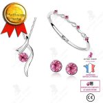 Lcc® parure bijoux ajustables / femme mariage coffret cadeau bracelet collier boucles doreilles - plaqué ... Lcc® parure bijoux ajustables / femme mariage coffret cadeau bracelet collier boucles doreilles - plaqué ...