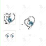 Lcc® td® parure pendentif c?ur ajouré strass bijoux collier - boucles doreilles bracelet cadeau femme ... Lcc® td® parure pendentif c?ur ajouré strass bijoux collier - boucles doreilles bracelet cadeau femme ...
