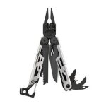 Pince multifonction - leatherman - signal - noir et argent - 19 outils - �tui en nylon