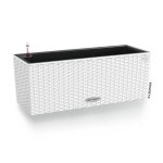 Lechuza jardini�re balconera cottage 50 - blanc - 44x33 cm - avec r�serve deau