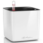 Lechuza jardini�re de table cube glossy 14 all - in - one blanc brillant