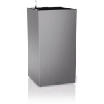 Lechuza pot de fleur - canto premium colonne 40 - 40 x 40 x 76 cm - kit complet led - argent métallisé ... Lechuza pot de fleur - canto premium colonne 40 - 40 x 40 x 76 cm - kit complet led - argent métallisé ...