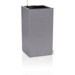 Lechuza pot de fleur - canto stone colonne 30 - 40 x 40 x 56 cm - kit complet led gris pierre Lechuza pot de fleur - canto stone colonne 30 - 40 x 40 x 56 cm - kit complet led gris pierre