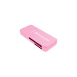 Lecteur de carte externe transcend rdf5 usb 3. 0 pour cartes microsdhc microsdxc sdhc et sdxc - rose