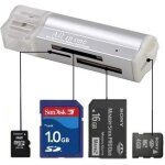 Lecteur de carte m2 multi card slot lecteur micro sd mmc adaptateur usb lecteur sdhc