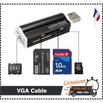 Lecteur de carte m2 multi card slot lecteur micro sd mmc adaptateur usb lecteur sdhc noir